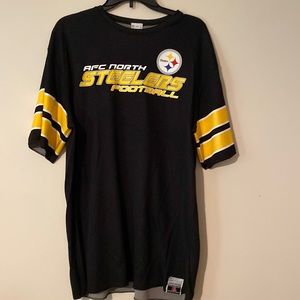 Men’s Pittsburgh Steelers REVERSIBLE athletic T shirt top team apparel NFL LARGE